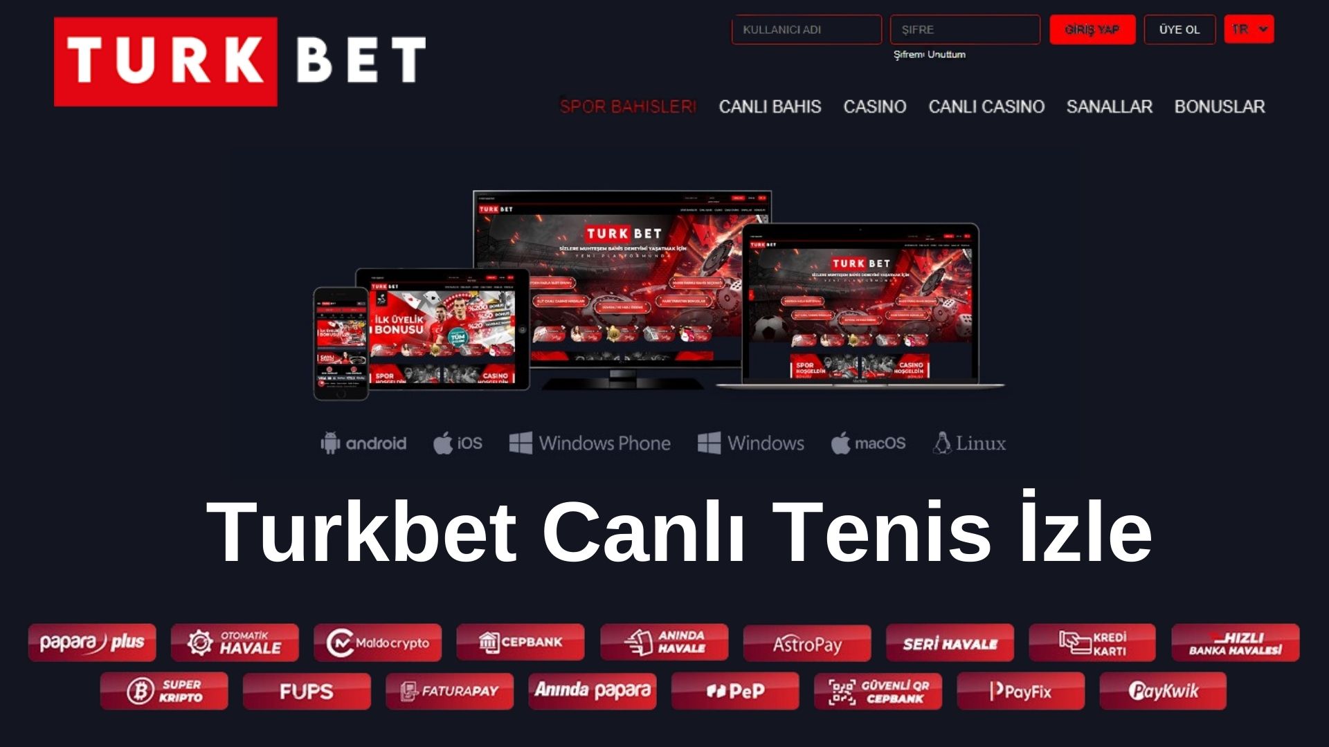 Turkbet Canlı Tenis İzle